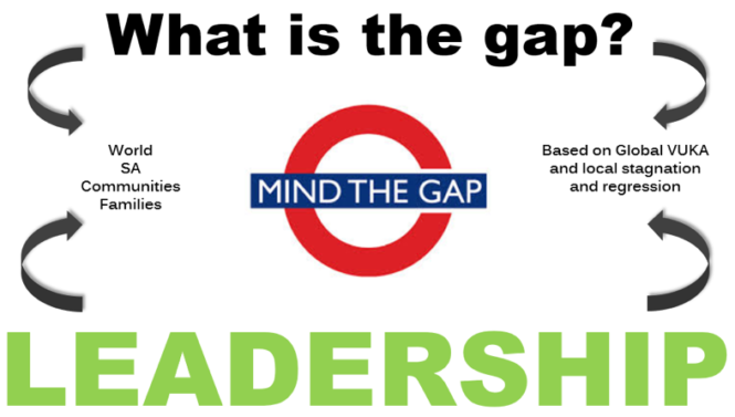 Leadership Gaps Examples Transformational leadership… with a twist – u|Chief